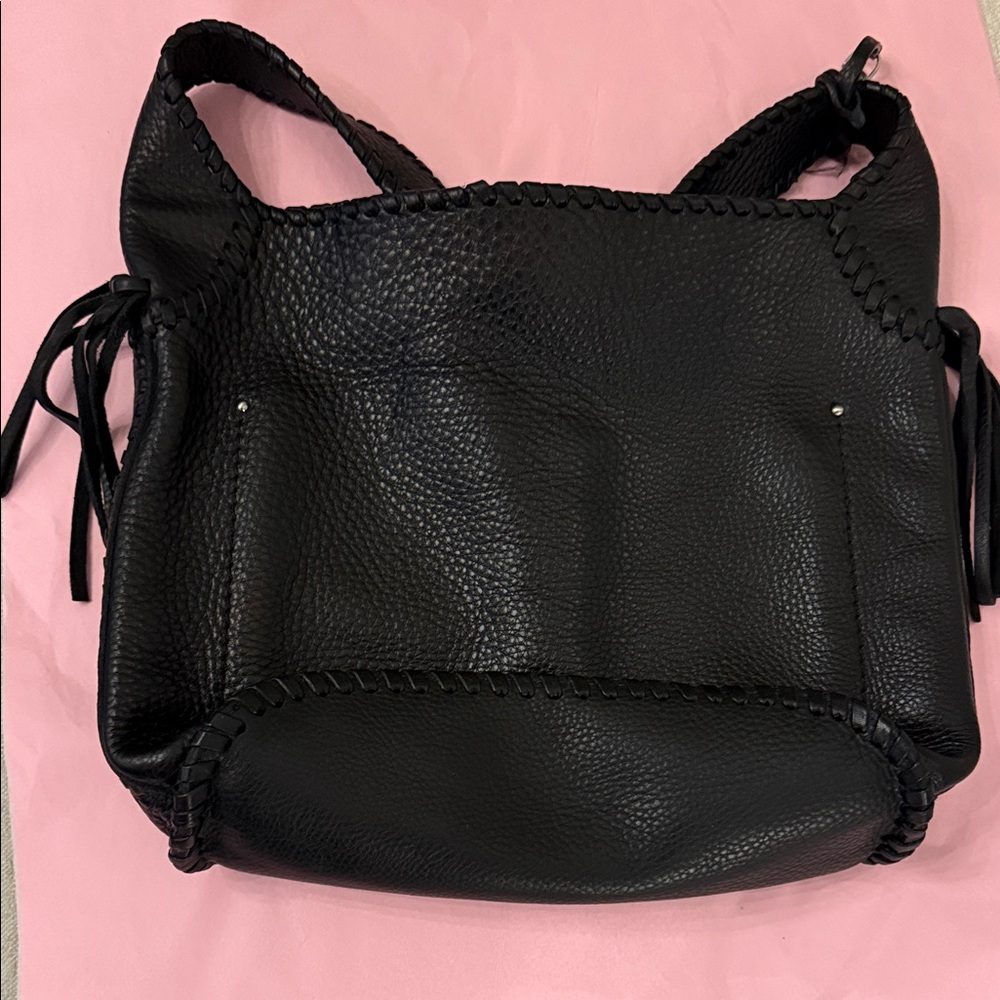 Cole Haan Elegant Black Women's Handbag with Western Flair
